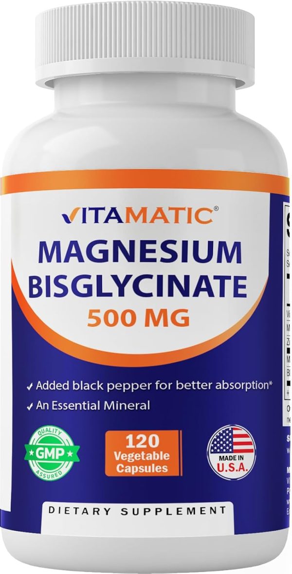 Vitamatic Bisglicinato de magnesio 500 mg - 120 cápsulas Sale