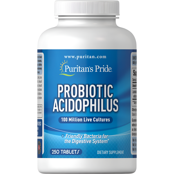 Puritan s Pride - Suplemento probiótico Acidophilus, 250 tabletas For Discount