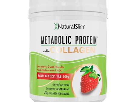 METABOLIC PROTEIN® COLLAGENO SABOR FRESA , 500gr. Discount