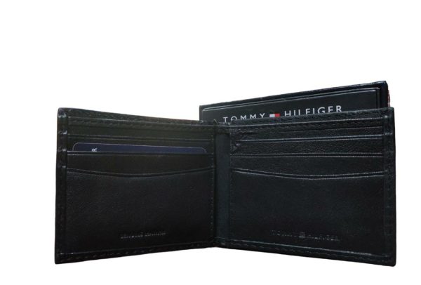 TOMMY HILFIGER Cartera plegable NEGRO Online now