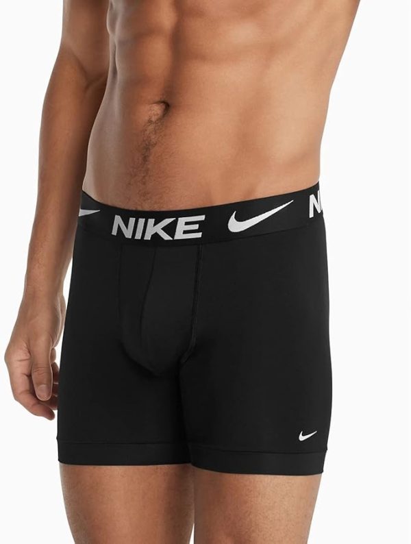 NIKE Calzoncillos tipo Boxer (brief) ESSENTIAL MICRO, con Tecnología DRI-FIT - PACK 3 CALZONCILLOS COLOR NEGRO Sale