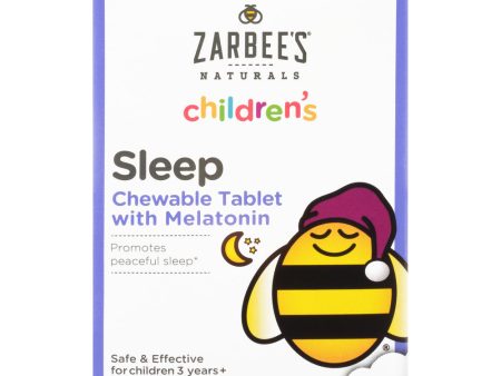 Zarbee s Naturals Children s  Melatonin 30 Tabletas Masticables sabor a Uva Sale