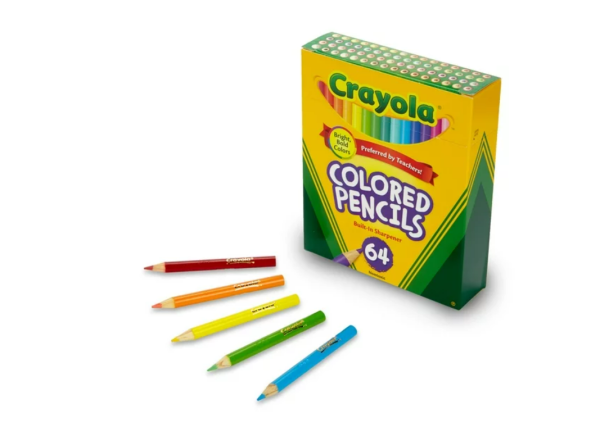 Crayola , 64 lápices de colores cortos on Sale