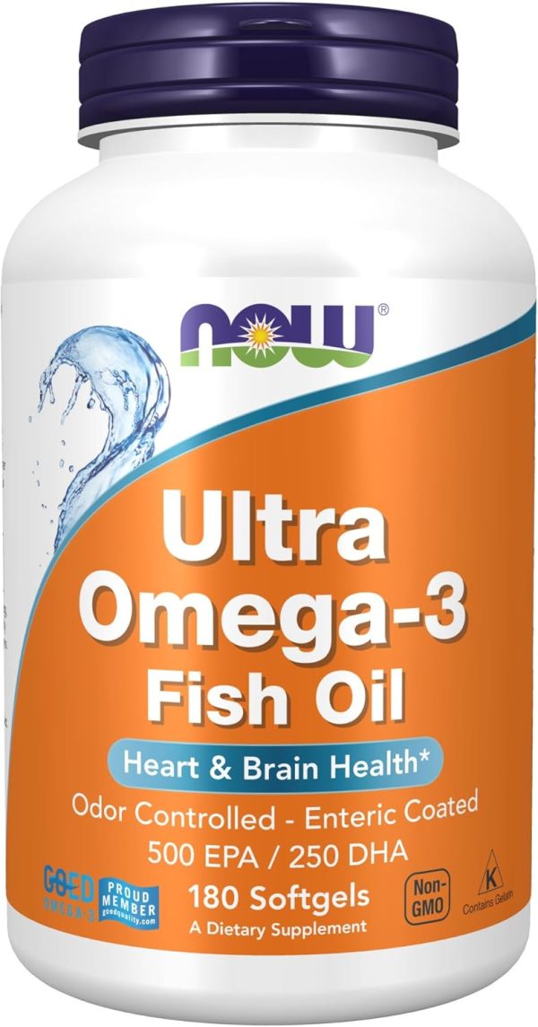 Now - Ultra Omega 3 - Fish Oil  , 180 capsulas Supply