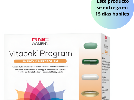 Programa vitapak energia y metabolismo , 30 packs  - GNC Online Sale