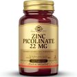 Solgar, Picolinato de zinc 22mg, 100 tabletas Fashion