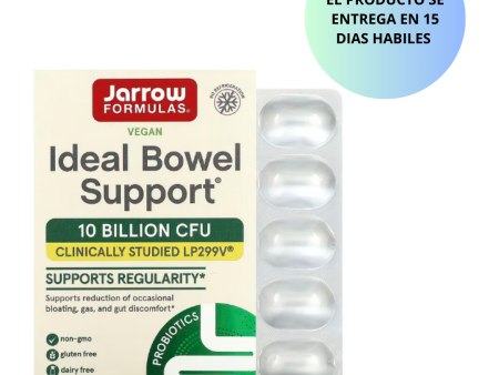 Jarrow Formulas, Vegan Ideal Bowel Support, 10 Billion CFU, 30 capsulas vegetarianas Online now