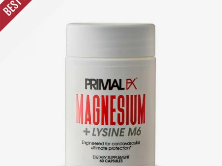 Magnesium + Lysine M6 , 60 capsulas -Primal FX Discount