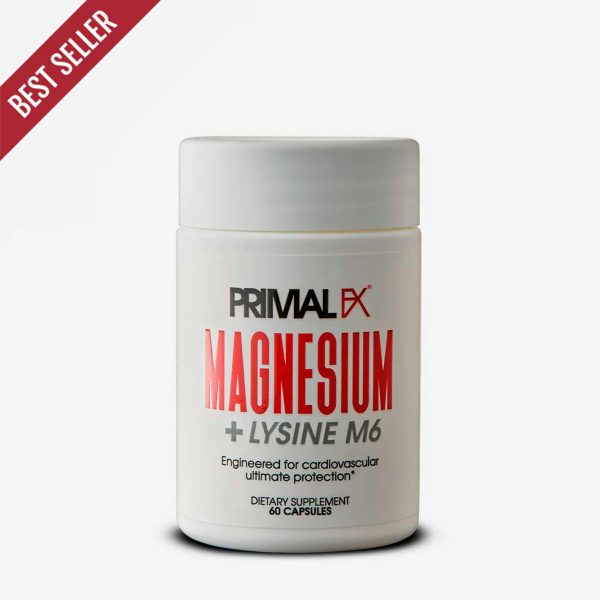 Magnesium + Lysine M6 , 60 capsulas -Primal FX Discount