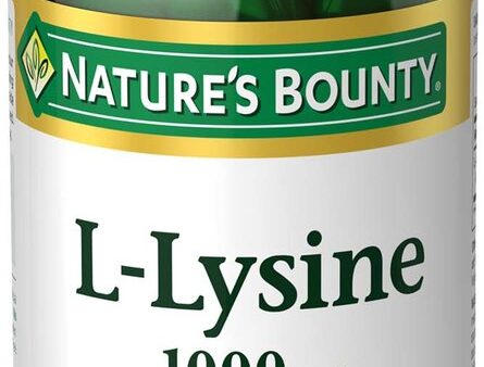 Nature s Bounty L-Lysine  1000 mg - 60 Tabletas on Sale