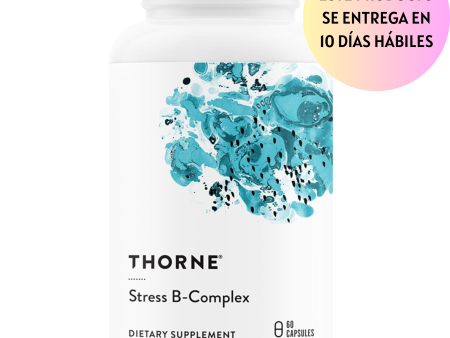 Thorne Stress B-Complex - Vitaminas B2, B6, B12 y folato en formas altamente absorbibles y activas, vitamina B5 extra para apoyo suprarrenal, manejo del estrés y función inmunológica, 60 cápsulas Sale