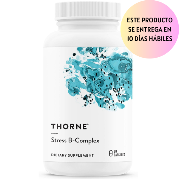 Thorne Stress B-Complex - Vitaminas B2, B6, B12 y folato en formas altamente absorbibles y activas, vitamina B5 extra para apoyo suprarrenal, manejo del estrés y función inmunológica, 60 cápsulas Sale