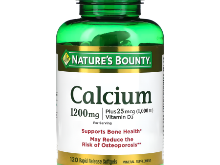 Nature s Bounty Calcium Plus Vitamin D3 1200 mg 120 capsulas blandas Cheap