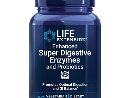 Life Extension - Enzimas Super Digestivas + probióticos, 60 caps vegetarianas Cheap