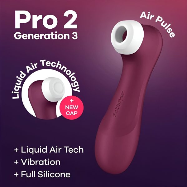 Satisfyer Pro 2 Generation 3 - Vibrador estimulador del clítoris con tecnología Liquid-Air - Juguete sexual sin contacto para mujeres con succión de clítoris, impermeable, recargable Discount