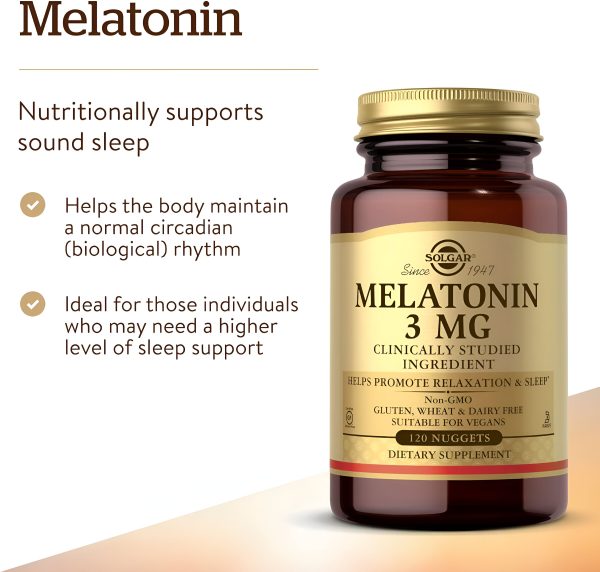 Melatonina 3mg , 120 Tabletas - Solgar Online Hot Sale