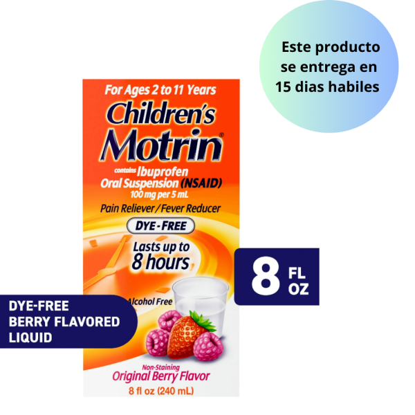 Children s Motrin Ibuprofeno Medicina para Niños, Sabor a Bayas, 8 fl. oz Sale