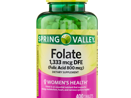 Spring Valley, Folato 1333 mcg DFE, 400 unidades on Sale