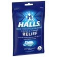 HALLS RELIEF Cough & Throat - Alivio para tos, 30 caramelos sabor MENTHO-LYPTUS Supply