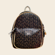 Mini Mochila Guess para mujer Style DD672429 con estampado negro y crema For Discount