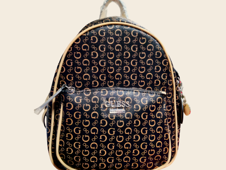 Mini Mochila Guess para mujer Style DD672429 con estampado negro y crema For Discount