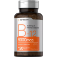 B-12 5000mcg , 120 tabletas disolventes - Horbaach Online now