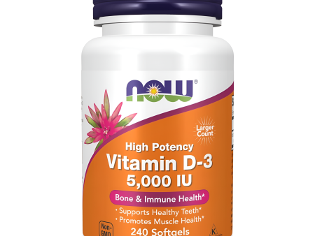 Vitamin D-3 NOW Foods, 125 mcg (5,000 IU) Online