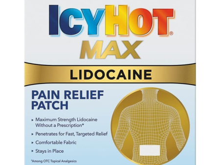 Icy Hot Max Strength Lidocaine Plus 5 parches Sale