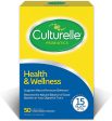 Culturelle Salud y bienestar | Suplemento probiótico diario | Apoyo inmunológico | Con el probiótico eficaz probado | 15 mil millones de CFU | 50 cápsulas vegetarianas For Discount