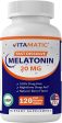 Vitamatic Tabletas de melatonina de 20 mg  Vegetariano 120 tabletas on Sale