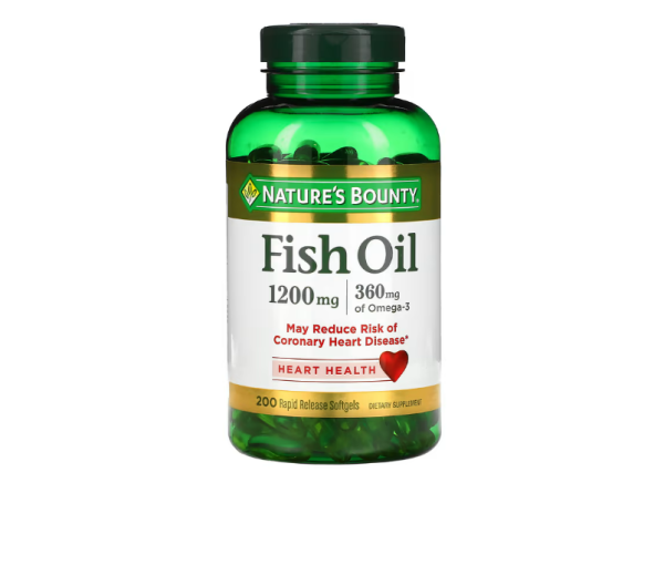 Fish Oil Nature s Bounty  1200Mg, 360mg Omega  200 Capsulas Blandas Online Hot Sale