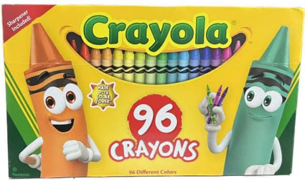 Crayola crayons, 96 crayons incluído sacapuntas Fashion