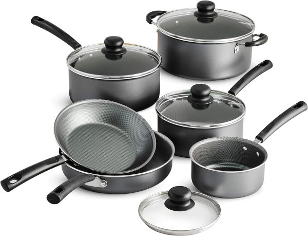 Tramontina PrimaWare - Juego de utensilios de cocina antiadherentes de 10 piezas, color gris acero Tramontina Cheap