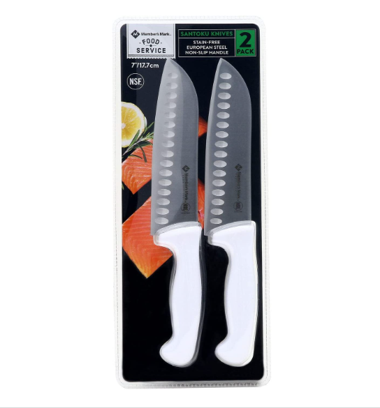 Cuchillos  Santoku pack de 2 de  7 pulgadas  , Member`s  Mark Sale