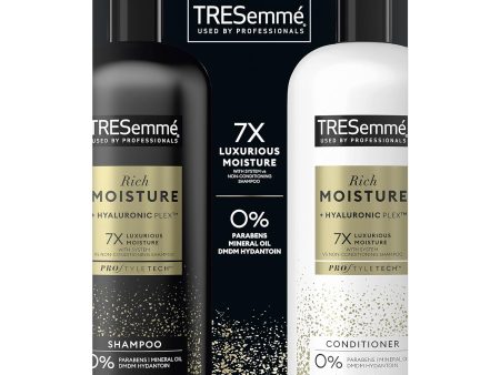 TRESemmé Champú y acondicionador Rich Moisture Pack de 2 para cabello seco formulado con vitamina E y biotina, 828ml Online now