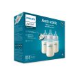 Paquete de 3 biberones anticólicos Philips AVENT, 330ml 3 meses a + For Discount