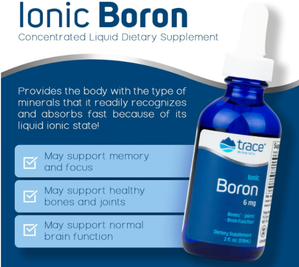 Trace Minerals - Ionic Boron 6mg , 59ml Hot on Sale