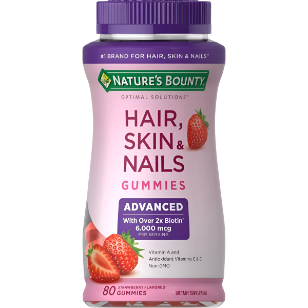 Hair, Skin & Nails con Biotin 6000 mcg , Gummies Nature´s Bounty Online Sale