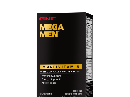 GNC Mega Men Multivitaminico  para hombres, 180 Tabletas For Discount