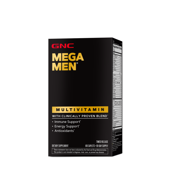 GNC Mega Men Multivitaminico  para hombres, 180 Tabletas For Discount