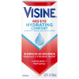 Visine Red Eye Hydrating Comfort Alivio del enrojecimiento y gotas lubricantes para ayudar a hidratar y aliviar los ojos rojos debido a irritaciones menores de los ojos Rápido, Tetrahidrozolina HCl, 15ml Supply