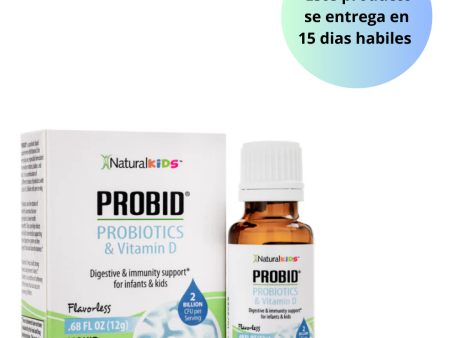 PROBID® | Probióticos y Vitamina D para Bebés y Niños  (12g) Online now