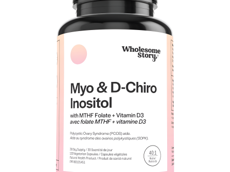 Myo-Inositol & D-Chiro Inositol con MTHF, Folate, Vitamin D, Apoyo a la funcion Ovarica- balance Hormonal- Ovario Poliquistico y Fertilidad Femenina Sale