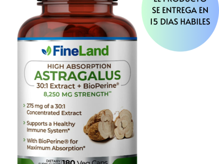 Astragalus 30:1 extract + bioperine FineLand - 180 capsulas Online Hot Sale