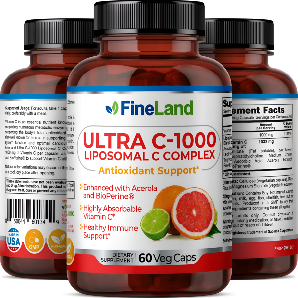 Ultra C-100 Liposomal, C complex - Fineland , 60 capsulas Supply