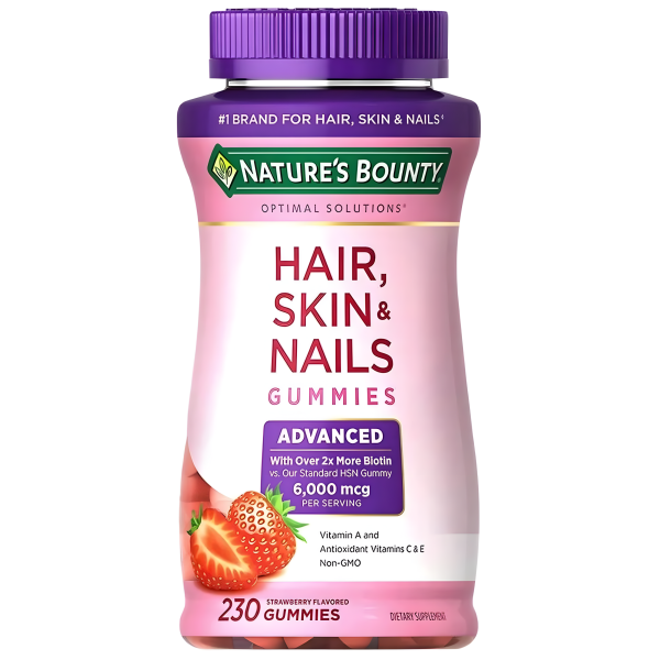 Hair, Skin & Nails con Biotin 6000 mcg , Gummies Nature´s Bounty Online Sale