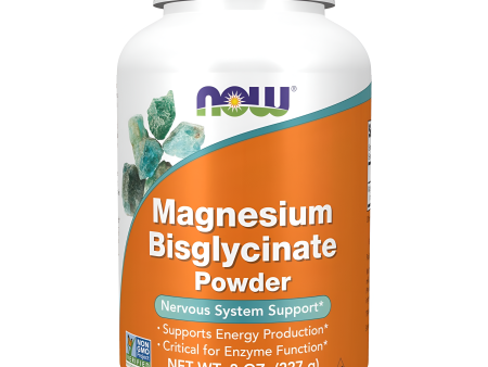 Magnesio Bisglycinate en polvo NOW 227gr. , apoyo al sistema nervioso. For Discount