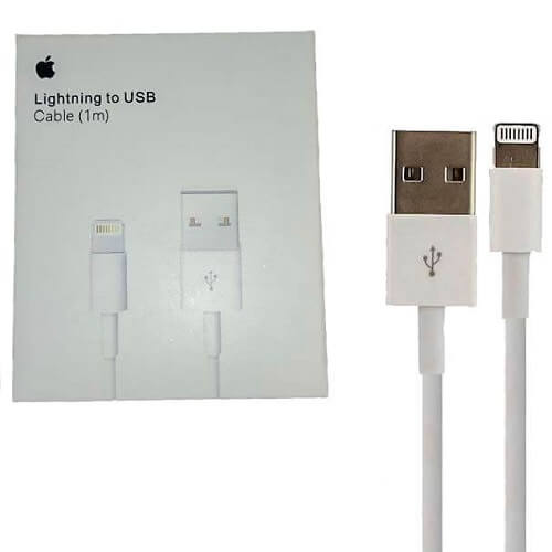 Apple original charger cable , lighting to USB cable 1m de largo Online Hot Sale