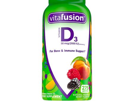 VitaFusion Vitamin D 2000IU por servido ,50mcg 275 Gomitas Sale