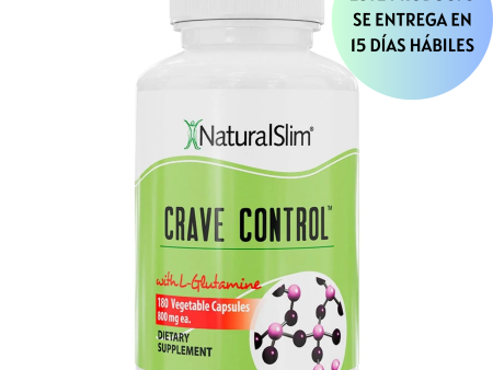 Crave Control , Natural Slim 180 cápsulas | Control de los Antojos con L-Glutamina y Tiamina (Vitamina B1) Online now